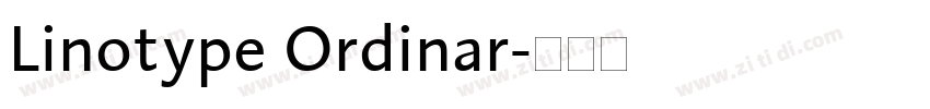 Linotype Ordinar字体转换